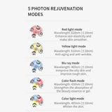 New 5 IN 1 RF Facial Massager Massage Head EMS Home Use Facial Device Cream Light Therapy Anti Aging Wrinkle Beauty Apparatus