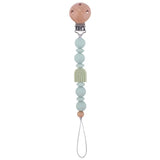 New Baby Pacifier Clip Chain Silicone Beads Rainbow Appease Soothes Infant Pacifier Leashes & Cases Dummy Holder