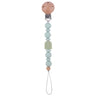 New Baby Pacifier Clip Chain Silicone Beads Rainbow Appease Soothes Infant Pacifier Leashes & Cases Dummy Holder