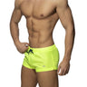 New Mens Swimming Trunks Classic Solid Color Three Point Quick Drying Swimming Trunks Low Waist Sexy Beach Surfing Sports Shorts