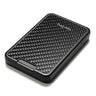 NewBring Card Holder RFID Blocking Sliding Wallet Card Holder Plastic Card Money Purse Carbon Fiber For Men Women Male Female