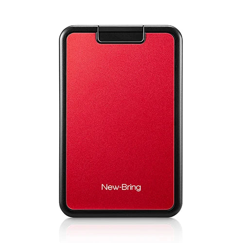 NewBring Card Holder RFID Blocking Sliding Wallet Card Holder Plastic Card Money Purse Carbon Fiber For Men Women Male Female