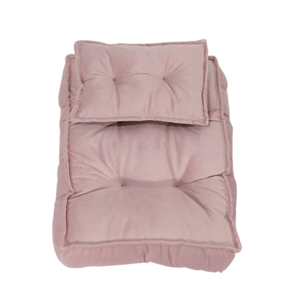 Newborn Photography Props Posing Pillow Cushion Set Velvet Shoots Mini Bed Basket Mattress Cover for Photoshoot Poser Pet Pod