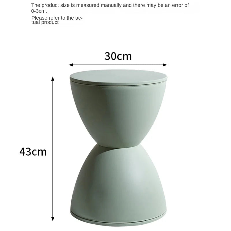Nordic Style Footstool Creative Change Shoe Stool Round Tea Table Multi-color Thickened Fashion Thickened Plastic Round Stool