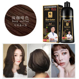 Organic Permanent Hair Shampoo to Dye canas Women Men 500ml Hair Dye Plant Essence Hair Colorng CreamCover Dye Shampoo