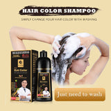 Organic Permanent Hair Shampoo to Dye canas Women Men 500ml Hair Dye Plant Essence Hair Colorng CreamCover Dye Shampoo