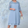 Plus Size Summer Dresses for Women 2023 Embroidery Floral Patchwork Formal Dress Loose Wedding Party Banquet Prom Women Clothing