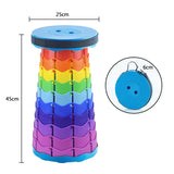 Portable round Folding Chair Accordion Chair Height Adjustment Simple Tool Elephant Swing Playground Queue Chair