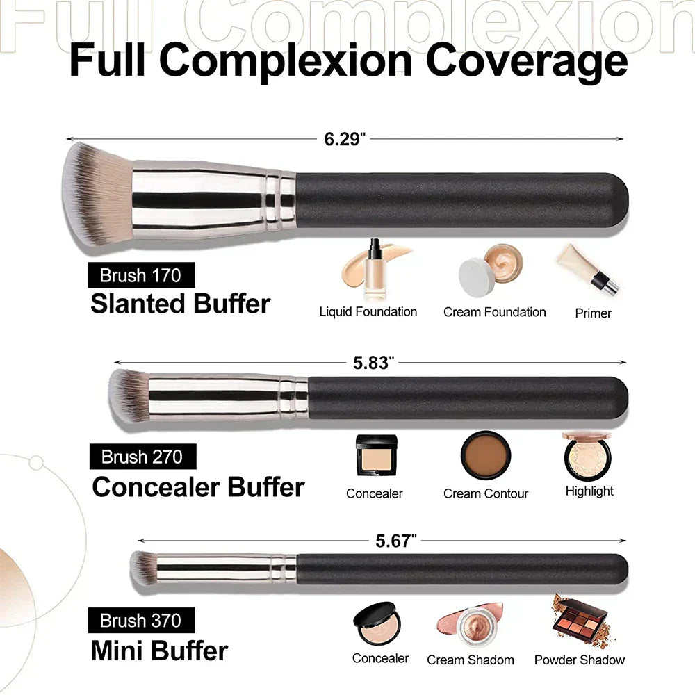 Professional Flawless Foundation Concealer Brush BB Cream Angled Contour Makeup Brushes Women Beauty Tools
