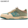 RASMEUP Van Gogh Almond Blossoms inspired Sneakers Casual Vintage Designer Women Footwear Artist's Painting Plus Size