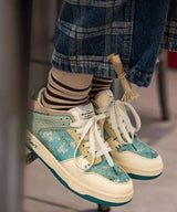 RASMEUP Van Gogh Almond Blossoms inspired Sneakers Casual Vintage Designer Women Footwear Artist's Painting Plus Size