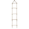 Kids Fitness Toy Wooden Rope Ladder Multi Rungs Climbing Game Toy Outdoor Training Activity Safe Sports Rope Swing Swivel Rotary