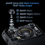 [World Premiere] Oukitel WP33 Pro 5G Rugged Smartphone 22000mAh 6.6" FHD+ Cell phone 24GB 256GB Mobile Phone 64MP Camera 33W