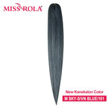 Miss Rola Synthetic Wholesale Bulk 6 Pieces 30Inch 28Inch 26Inch Pre Stretched Jumbo Braiding Hair Kanekalon EZ Twist Braid Hair