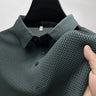'-VIP Link2 , Upto 5XL Summer New Men's Lop-up Hollow Short-sleeved Polo Shirt Ice Silk