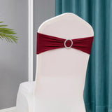 (Pack of 50) /lot Stretch Lycra Spandex Chair Covers Bands With Buckle Slider For Wedding Decorations Wholesale Chair Sashes Bow