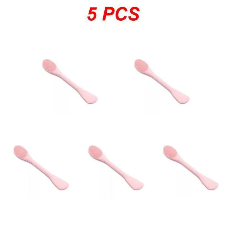 (Pack of 10) 1~ Soft Silicone Washing Brush Remover Face Exfoliating Pore Cleaner Brush Soft Nose Brush Pore Cleaner Skin Care Massager