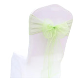 (Pack of 50) /lot Wedding Chair Decoration Organza Chair Sashes Knot Bands Chair Bows For for Wedding Party Banquet Event Chair Decors