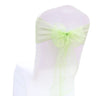 (Pack of 50) /lot Wedding Chair Decoration Organza Chair Sashes Knot Bands Chair Bows For for Wedding Party Banquet Event Chair Decors