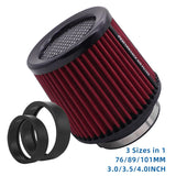 Air Filter Cold Intake Delivery Systems Sport Automobile Car Auto Admission Filters 80mm Racing Performances Kit 3.15 4inch