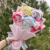 Christmas Gifts Cartoon Sanrio Plush Bouquet My Melody Kuromi Cinnamoroll Kt Cat Plush Doll Toy Valentine Graduation Gifts