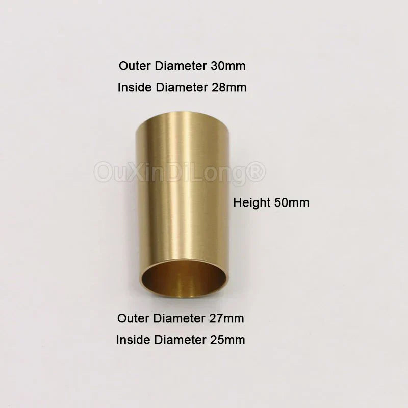 (Pack of 4) Pure Brass Covers Chair Cups Cabinet Covers Sofa Brass Tip Cap Furniture Tube Leg Protector Metal Legs Base GF48
