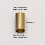 (Pack of 4) Pure Brass Covers Chair Cups Cabinet Covers Sofa Brass Tip Cap Furniture Tube Leg Protector Metal Legs Base GF48