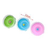 (Pack of 1) 11cm Hamster Wheel Small Animal Running Disc Toys Cute Plastic Jogging Exercise Wheel Pet Cage Accessories