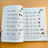 240P kids Alphabet Sentence books In English Practice Workbook Reading phonics Books for baby children learning English toys