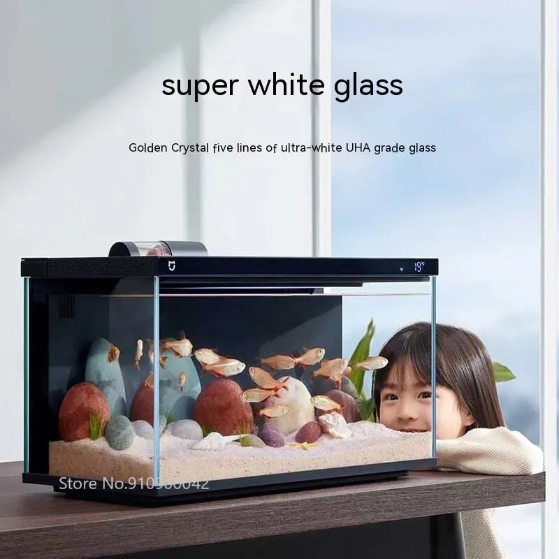 Xiaomi Mijia Smart Fish Tank MYG100 Work With Mijia APP Mobile controlled remote feeding Smart Lighting System Light Aquarium