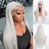 I's a wig Long Straight White Cosplay Wigs Synthetic Wigs for Women 60 613 Blonde Grey Pink Black Color for Daily Party Lolita