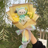 Kawaii Hello Kitty Cat Plush Dolls Rose Soap Flowers Bouquet Christmas Valentine's Day Birthday Graduation Gifts