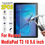 (Pack of 2) Tempered Glass Tablet Screen Protector for Huawei MediaPad 10.4 Pro 10.8 T3 T5 T8 T10 T10S M5 M6