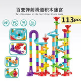 (Pack of 232) 45- Marble Run Race Building Blocks Track Ball Slide Toys DIY Creativity Constructor Early Educational Toys Children Gift