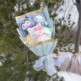 Christmas Gifts Cartoon Sanrio Plush Bouquet My Melody Kuromi Cinnamoroll Kt Cat Plush Doll Toy Valentine Graduation Gifts