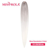 Miss Rola Synthetic 28Inch 100G 2023 New Hair Extension Yaki Straight Jumbo Braiding Hair Pre-Stretched Braid Kanekalon Hair