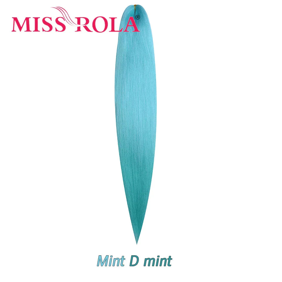 Miss Rola Synthetic 28Inch 100G 2023 New Hair Extension Yaki Straight Jumbo Braiding Hair Pre-Stretched Braid Kanekalon Hair