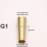 (Pack of 4) Pure Brass Covers Chair Cups Cabinet Covers Sofa Brass Tip Cap Furniture Tube Leg Protector Metal Legs Base GF48