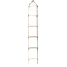 Kids Fitness Toy Wooden Rope Ladder Multi Rungs Climbing Game Toy Outdoor Training Activity Safe Sports Rope Swing Swivel Rotary