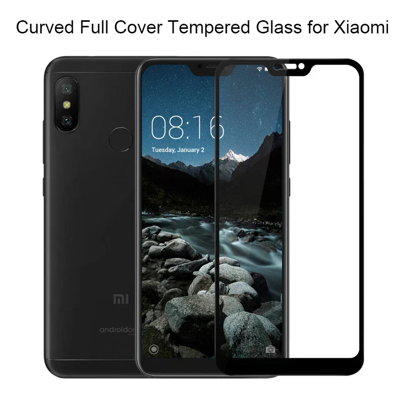 (Pack of 3) Tempered Glass for Xiaomi Mi 8 SE A2 Lite A1 Poco X3 NFC M3 F2 Pro Screen Protector for Xiaomi Mi 10T Pro 10 Lite 9 SE 9T
