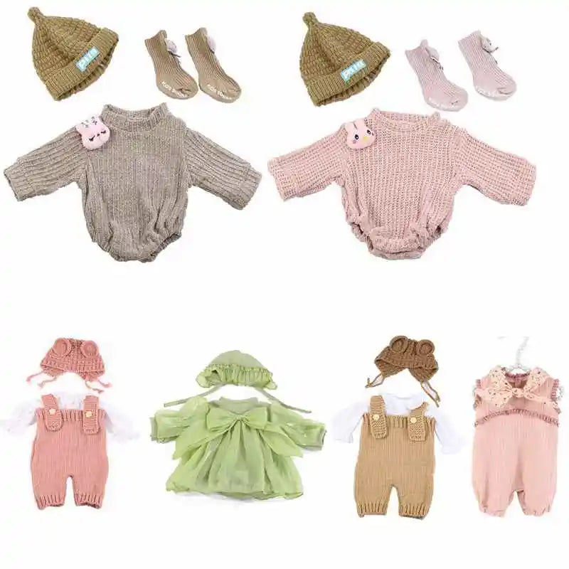 Doll Clothes for 55cm Dolls 22inch Doll's Clothing Sweater Dress Overall DIY Toy Dolls Outfit for Dolls Clothes Accessories