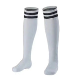 2 Pair Men Children Socks Autumn Winter Solid Color Long Black Student Stockings
