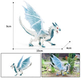 Simulation dragon figurines model Savage Flying Magic Dragon Dinosaur Cerberus Flaming Eagle Action Figure Kids Collection Toys