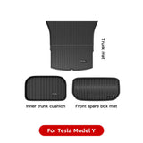YZ For Tesla Floor Mats Model 3 Y 2021-2023 Car Four Seasons Waterproof Non-slip Floor Mat NEW TPE Special Car Accessories