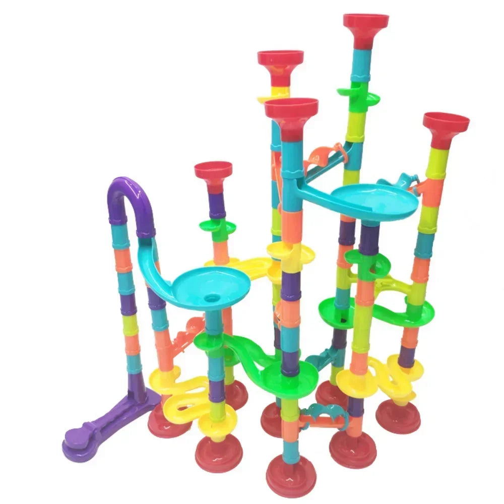 (Pack of 232) 45- Marble Run Race Building Blocks Track Ball Slide Toys DIY Creativity Constructor Early Educational Toys Children Gift