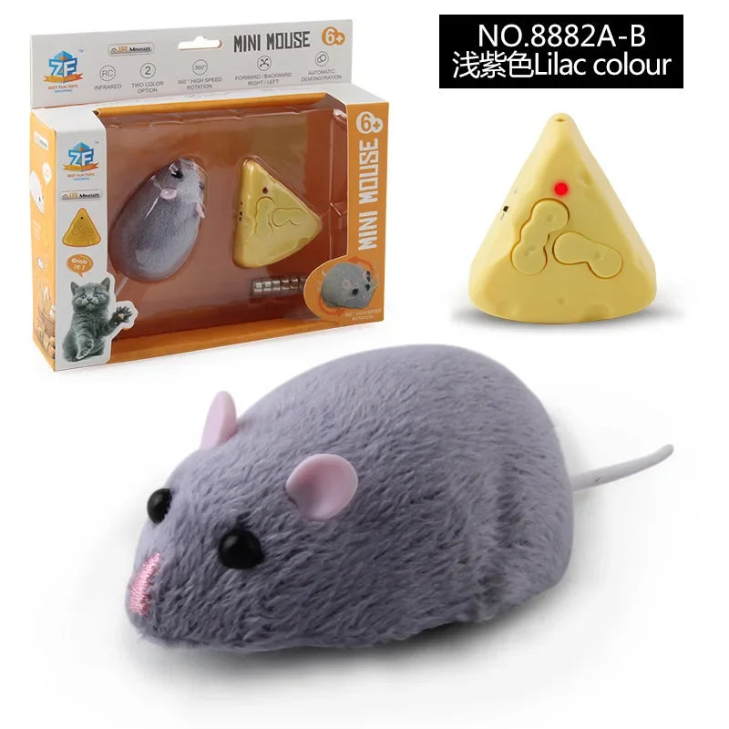 Simulation Infrared Electric Prank Jokes Remote Control Mouse Model Rc Animals Mouse on Radio Control for Cat Toys for Kids 2023