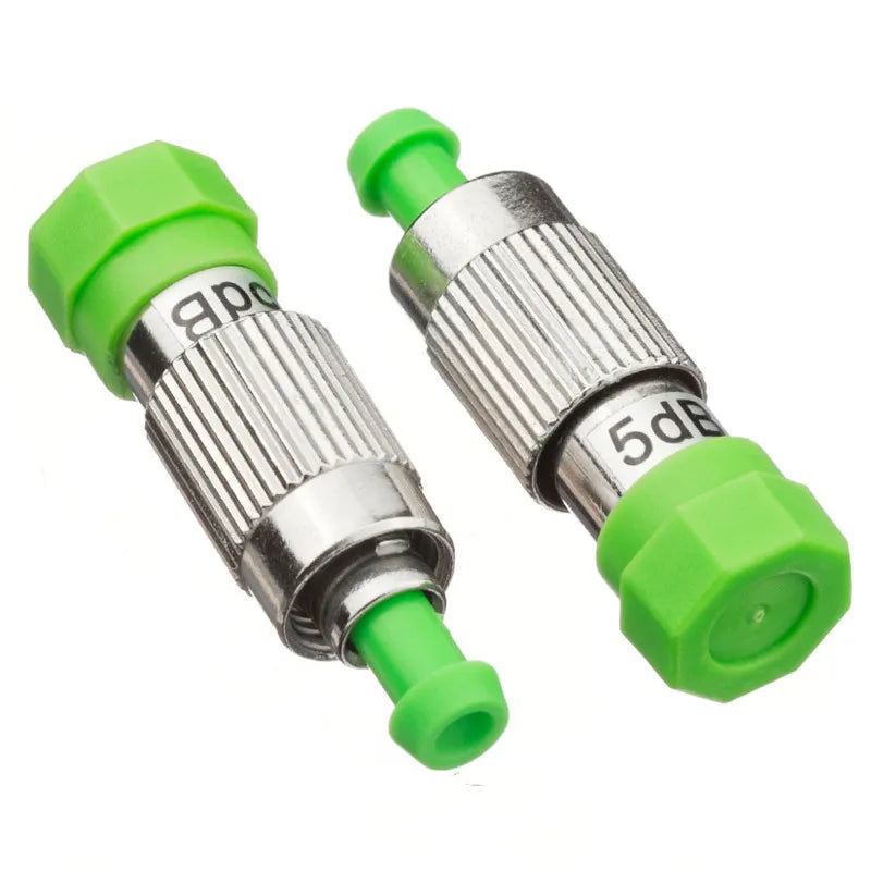 (Pack of 2) FC APC Fiber Attenuator, Optical Female to Male Adapter, Fiber Equipment Coupler, 3dB, 5dB, 7dB, 10dB, 0-30dB, FTTH,
