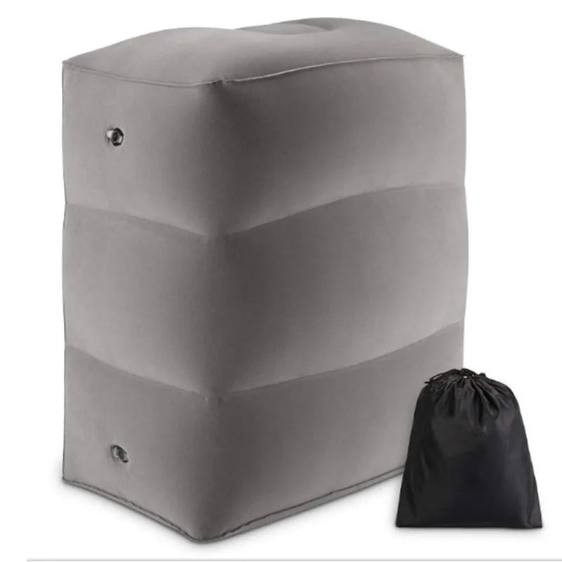 PVC Kids Flight Sleeping Footrest Pillow Resting Pillow On Airplane Car Bus Pillow Inflatable Travel Foot Rest Pillow Foot Pad