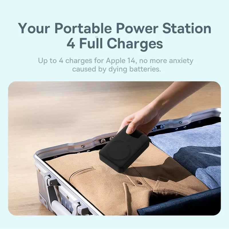 Baseus Power Bank 10000mAh 20000mAh Mini Magnetic Wireless Fast Charge Auto-wake For iPhone 15 14 13 Pro Max Magsafe Powerbank
