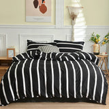 Black and White Bedding Set for Double Bed sabanas cama matrimonial Queen/King Comforter Sets Single Duvet Cover with Pillowcase